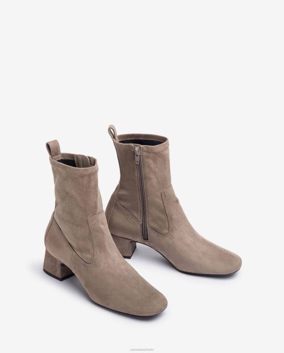 Unisa kvinnor brun ankelstövel med fyrkantig tå 06DT971