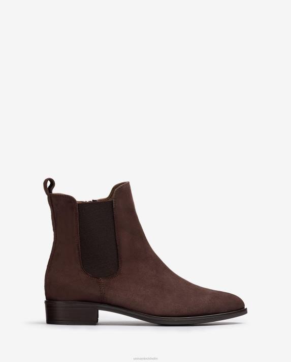 Unisa kvinnor brun chelsea boot med dragkedja 06DT878