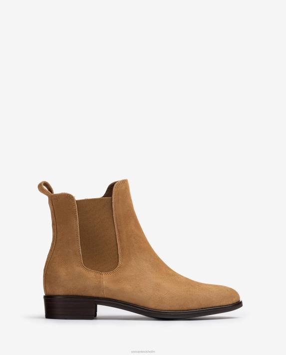 Unisa kvinnor brun chelsea boot med dragkedja 06DT879
