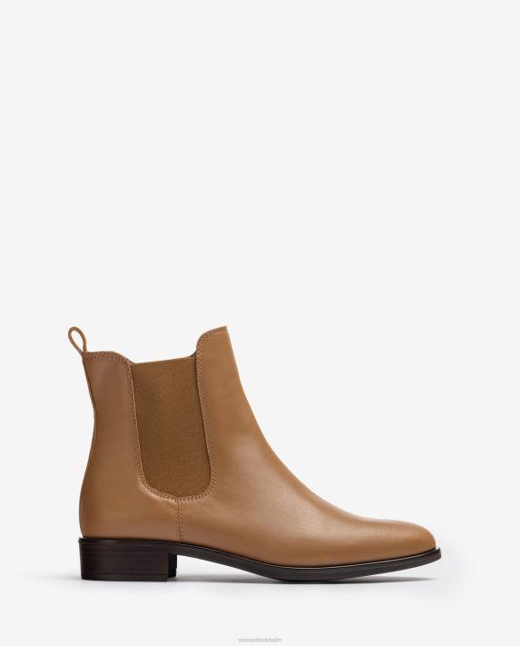 Unisa kvinnor brun chelsea boot med dragkedja 06DT881