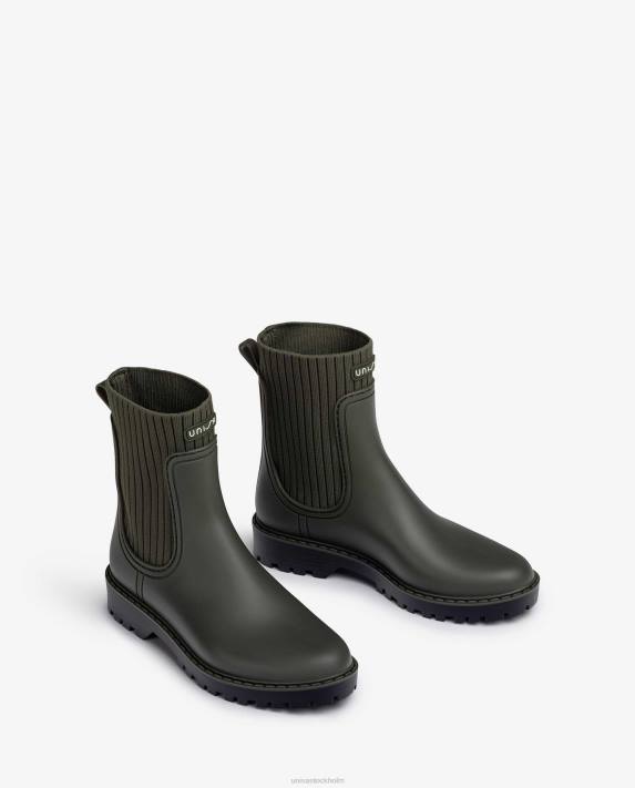 Unisa kvinnor grön supermjuka wellington stövlar 06DT859