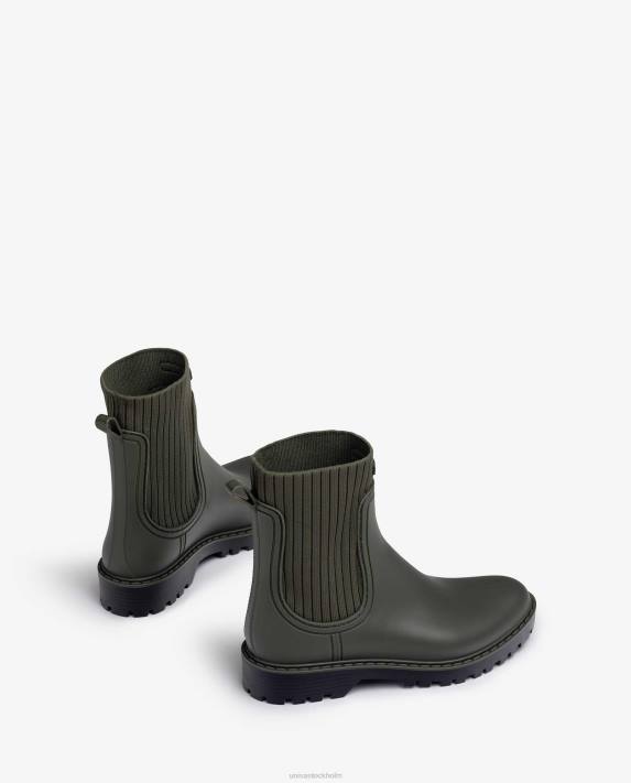 Unisa kvinnor grön supermjuka wellington stövlar 06DT859