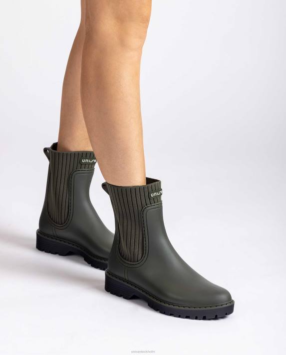 Unisa kvinnor grön supermjuka wellington stövlar 06DT859