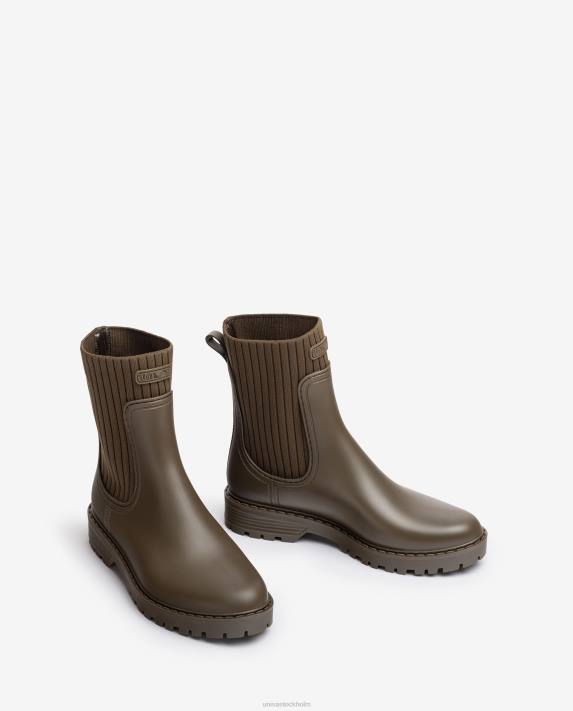 Unisa kvinnor grön supermjuka wellington stövlar 06DT861