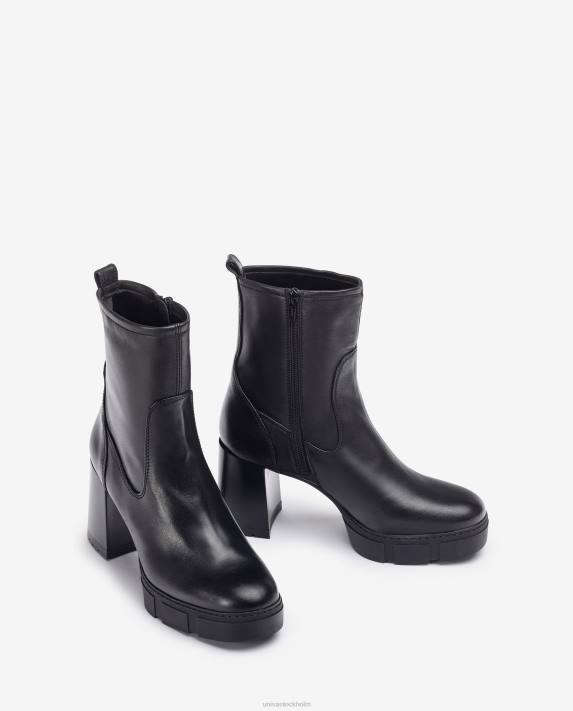 Unisa kvinnor graciös ankelkänga med klack och spårplattform 06DT952