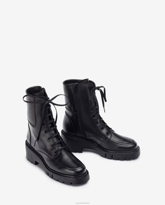 Unisa kvinnor graciös ankelkänga med spårsula och snören 06DT929