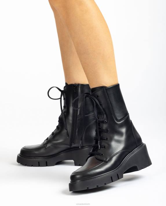 Unisa kvinnor graciös ankelkänga med spårsula och snören 06DT929