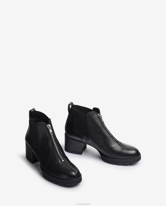 Unisa kvinnor graciös ankelstövel med dragkedja och sidokilar 06DT941