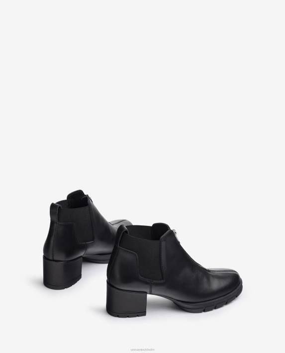 Unisa kvinnor graciös ankelstövel med dragkedja och sidokilar 06DT941