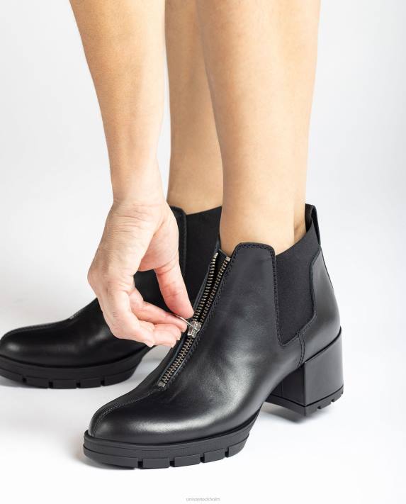 Unisa kvinnor graciös ankelstövel med dragkedja och sidokilar 06DT941