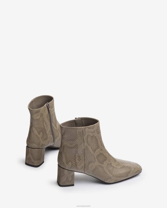 Unisa kvinnor graciös ankelstövel med fyrkantig tå med dragkedja 06DT981