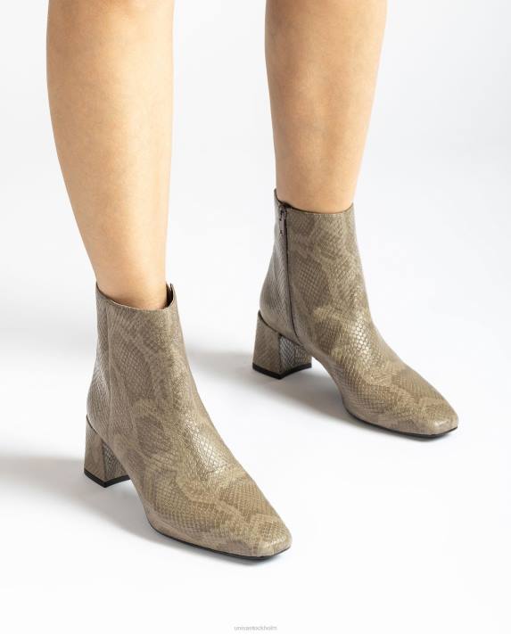 Unisa kvinnor graciös ankelstövel med fyrkantig tå med dragkedja 06DT981