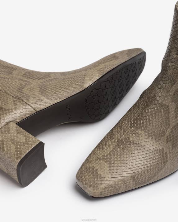 Unisa kvinnor graciös ankelstövel med fyrkantig tå med dragkedja 06DT981