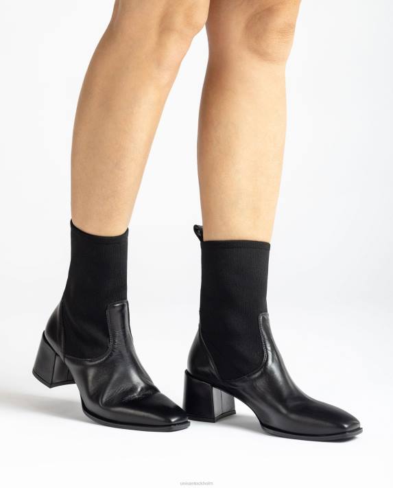 Unisa kvinnor graciös ankelstövel med fyrkantig tå med stretchtyg 06DT966