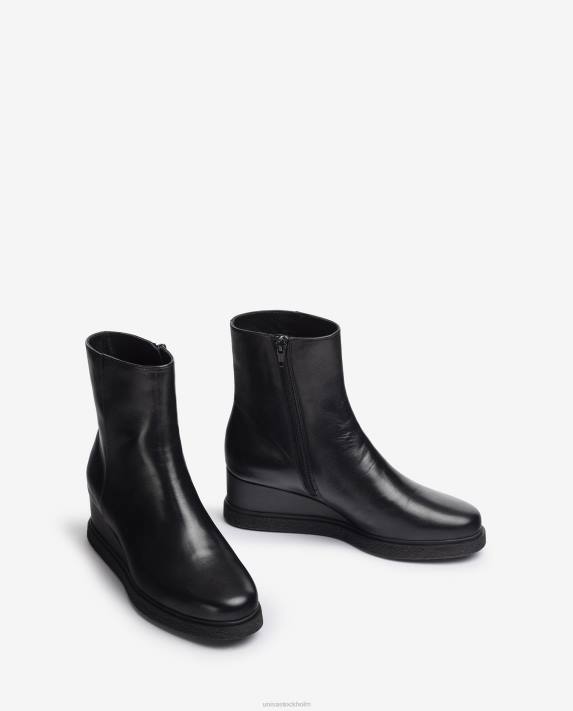 Unisa kvinnor graciös ankelstövlar i läder med dragkedja på insidan 06DT949