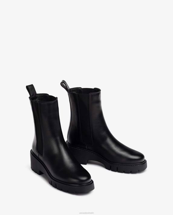 Unisa kvinnor graciös chelsea ankelboots i läder 06DT940