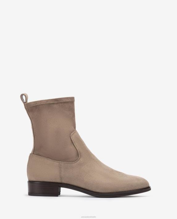 Unisa kvinnor graciös enfärgad ankelstövel med en kvartsöverlinje i stretchtyg 06DT883
