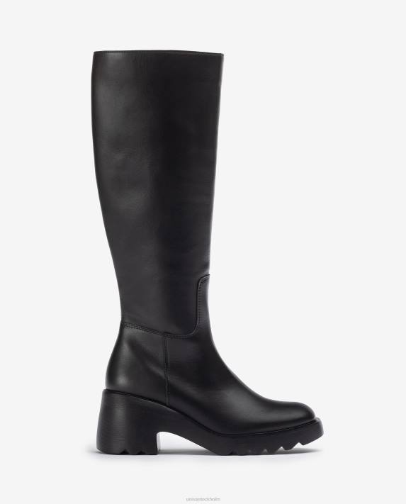 Unisa kvinnor graciös läderkänga med gummisula 06DT1035