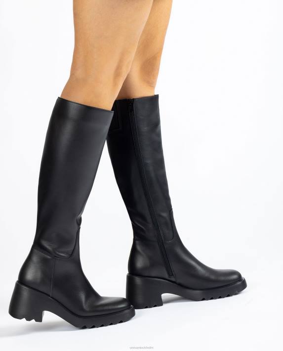 Unisa kvinnor graciös läderkänga med gummisula 06DT1035