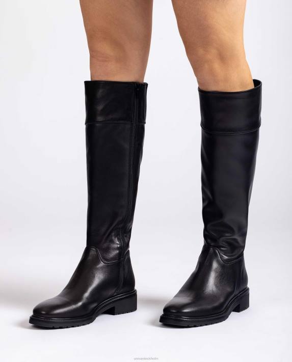 Unisa kvinnor graciös läderstövlar med låg klack 06DT1059