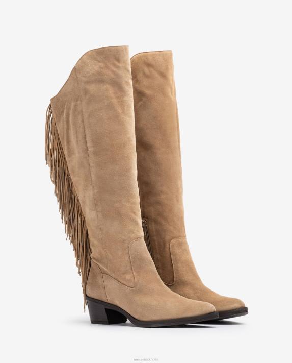 Unisa kvinnor graciös mockastövel med tofsar 06DT1037