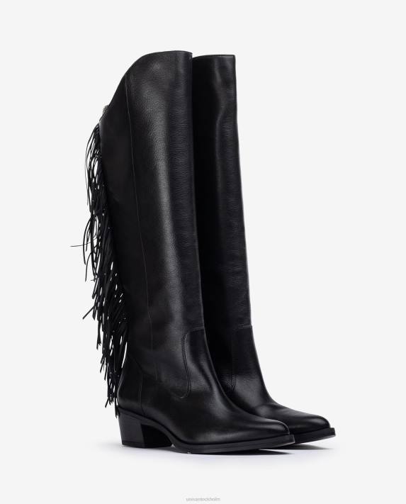 Unisa kvinnor graciös skinnstövel med tofsar 06DT1079