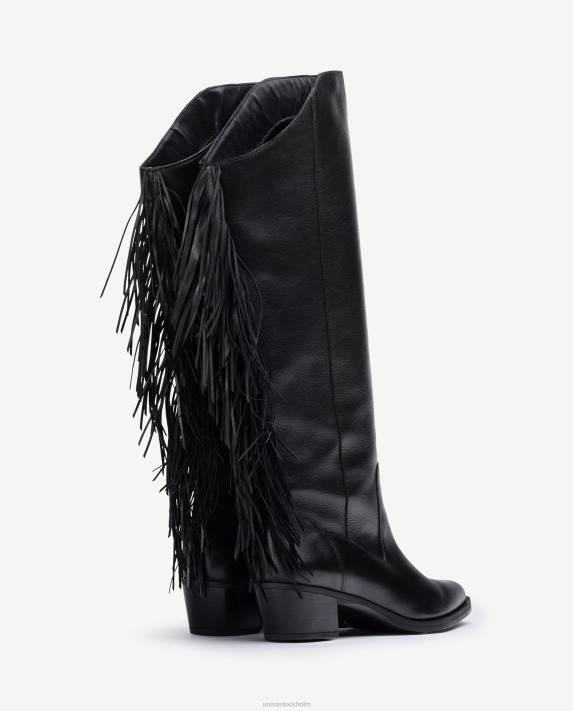 Unisa kvinnor graciös skinnstövel med tofsar 06DT1079