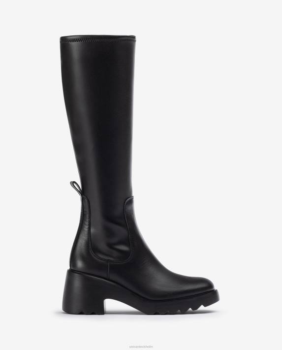 Unisa kvinnor graciös stövel med dragkedja på insidan och gummisula 06DT1036