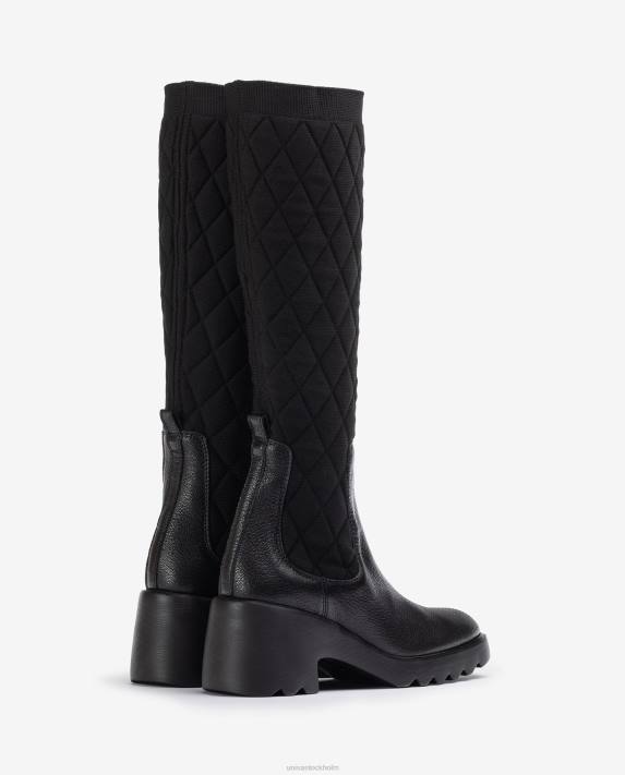 Unisa kvinnor graciös stövel med återvunnet stretchtyg 06DT1034