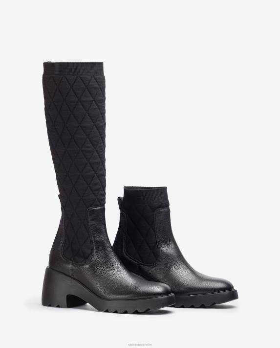 Unisa kvinnor graciös stövel med återvunnet stretchtyg 06DT1034