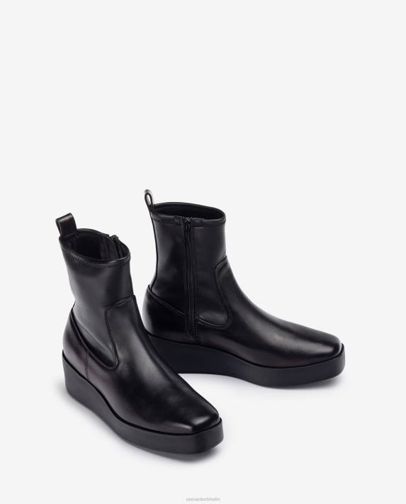 Unisa kvinnor graciös superlätt stövel med en kvartsöverlinje i stretchtyg 06DT902