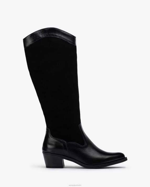 Unisa kvinnor mode ankelboots i cowboystil med inre dragkedja 06DT1055