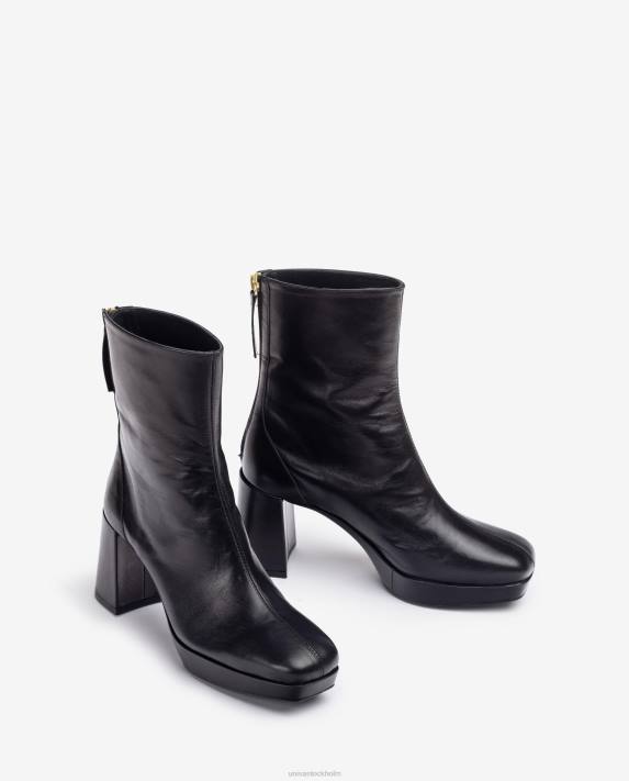 Unisa kvinnor mode ankelkänga med klack och plattform 06DT993