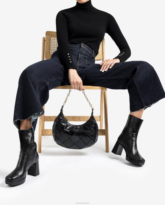 Unisa kvinnor mode ankelkänga med klack och plattform 06DT993