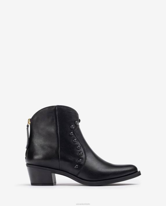 Unisa kvinnor mode ankelstövel i cowboystil med dubbar 06DT1015