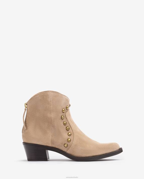 Unisa kvinnor mode ankelstövel i cowboystil med dubbar 06DT913