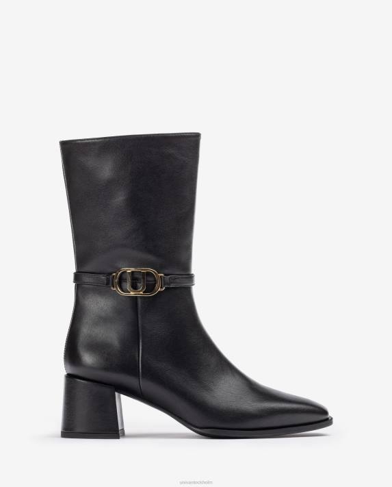 Unisa kvinnor mode ankelstövel i läder med fyrkantig tå 06DT986