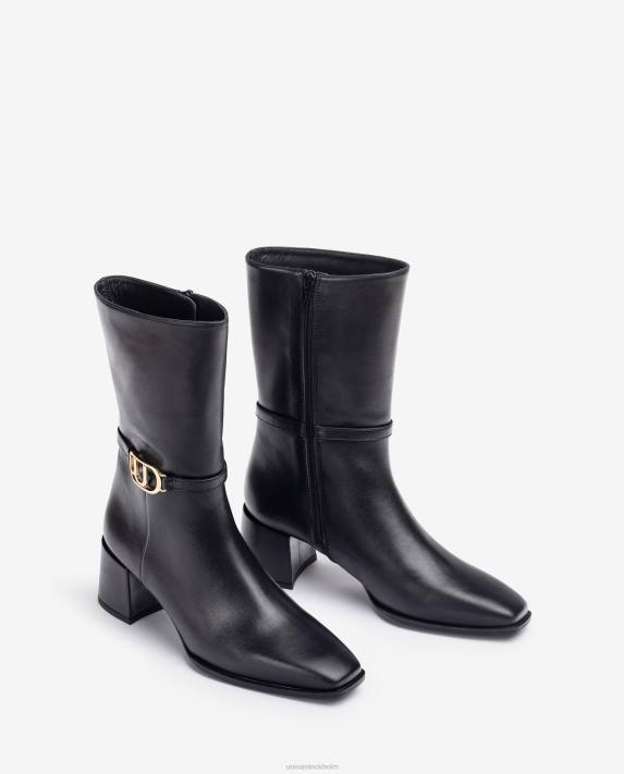 Unisa kvinnor mode ankelstövel i läder med fyrkantig tå 06DT986