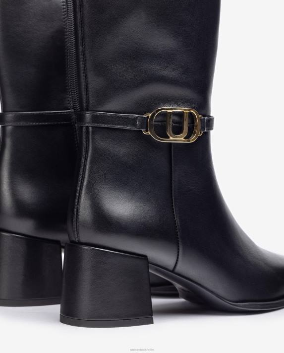 Unisa kvinnor mode ankelstövel i läder med fyrkantig tå 06DT986