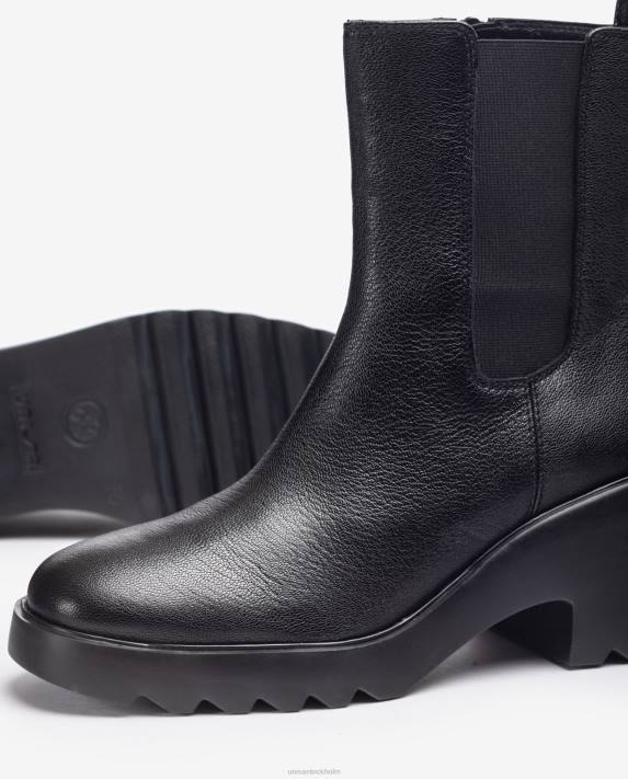 Unisa kvinnor mode ankelstövel med sidokilar och dragkedja 06DT984