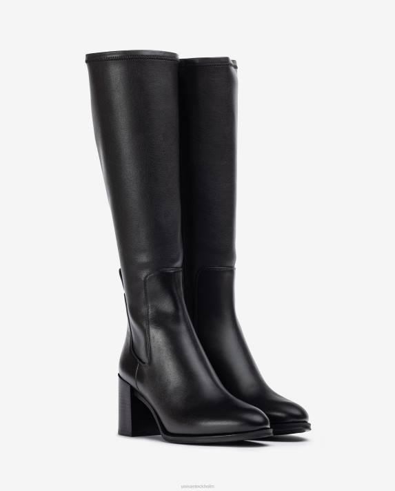 Unisa kvinnor mode höga benstövel med stretchtyg 06DT1081