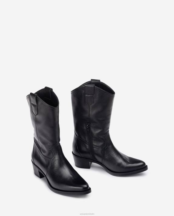 Unisa kvinnor mode läderkänga i cowboystil 06DT1053