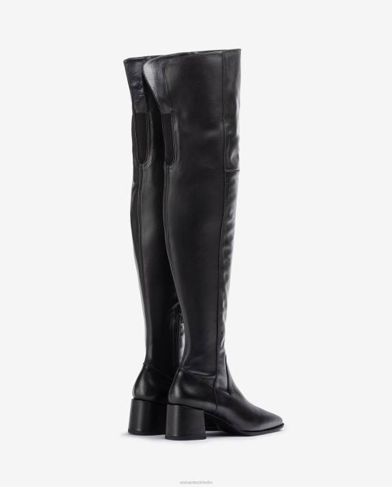 Unisa kvinnor mode lårstövel med fyrkantig tå 06DT1041