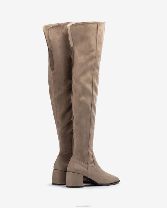 Unisa kvinnor mode lårstövel med fyrkantig tå 06DT1042