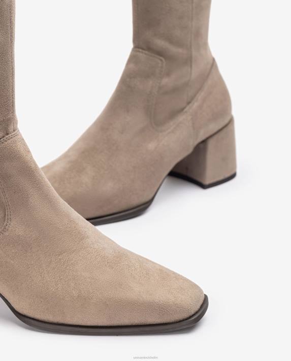 Unisa kvinnor mode lårstövel med fyrkantig tå 06DT1042