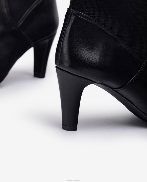 Unisa kvinnor mode stövel i läder och resår 06DT1044