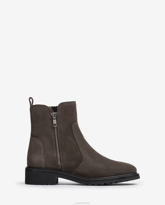 Unisa kvinnor mode stövel i mocka med dragkedja 06DT889