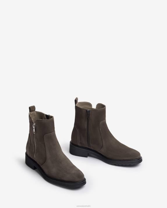 Unisa kvinnor mode stövel i mocka med dragkedja 06DT889