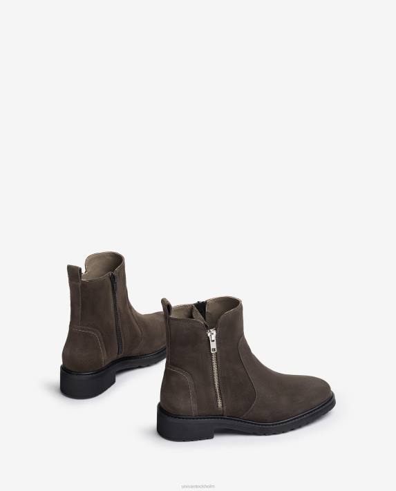 Unisa kvinnor mode stövel i mocka med dragkedja 06DT889