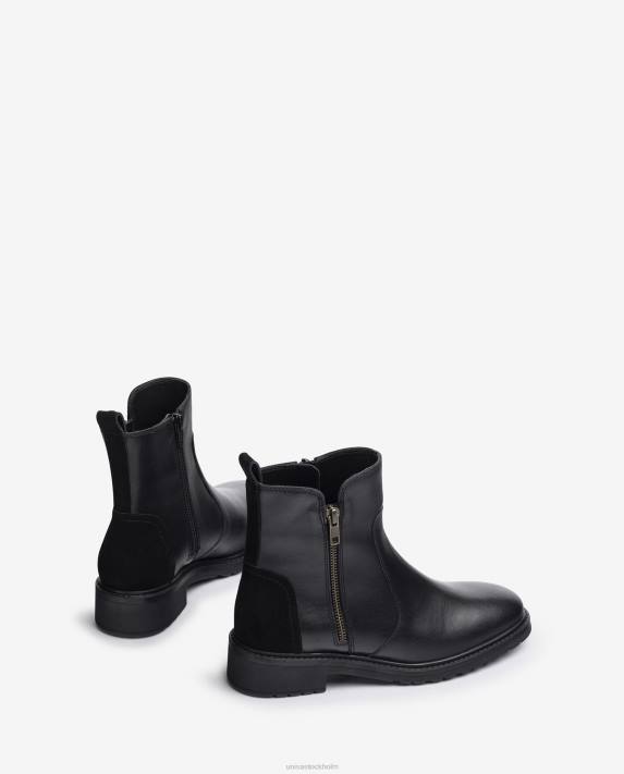 Unisa kvinnor mode stövel i mocka med dragkedja 06DT890